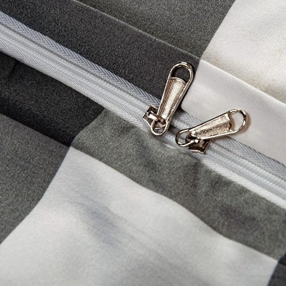 2 Pieces 100% Brushed Microfiber Striped Duvet Cover Set for Kids, Super… - Picture 7 of 10